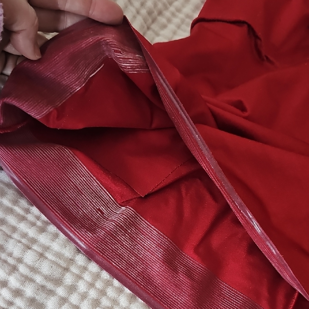 Ruby Ribbon Red Satin Camisole - Picture 3 of 9